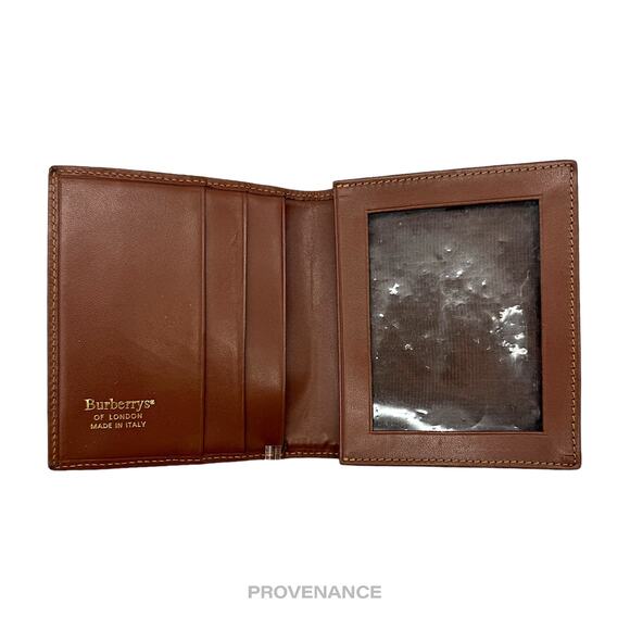 🔴 Burberry Bifold ID Card Wallet - Nova Check Brown - Picture 6 of 6